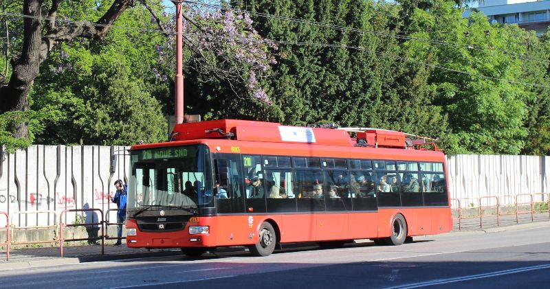 SOR/Skoda 30Tr Nr.6113 ist mit Dieselaggregat ausgestattet und wurde Mitte 2015 für die verlängerte Linie 210 beschafft. Foto: J.Lehmann, 24.5.2019